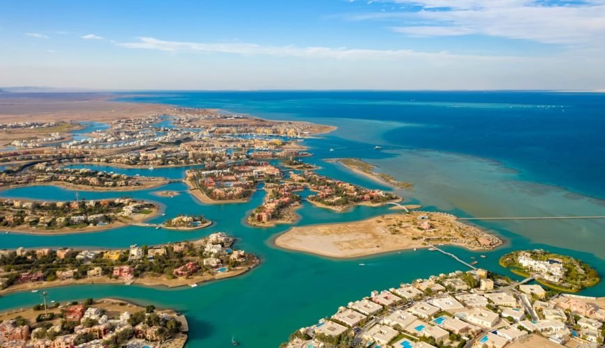 El Gouna Tour deutsch - Blick auf die Lagunenstadt
