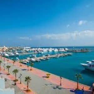 El Gouna Stadtrundfahrt - Panoramablick auf die Lagunen und Architektur
