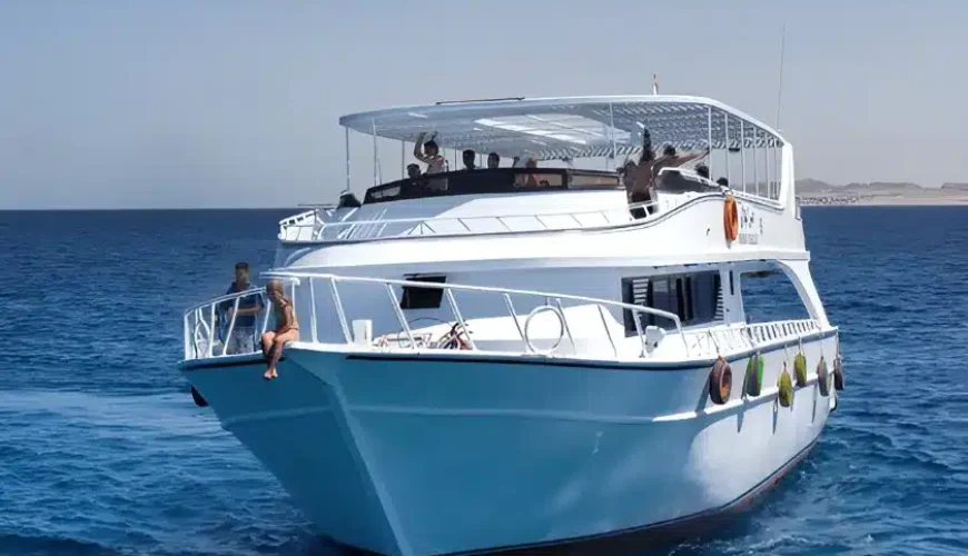 Bootstour ab Safaga - Taucher erkunden ein Korallenriff