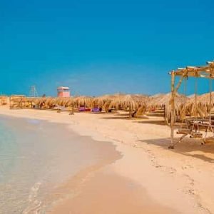 Kairo Ausflug ab Hurghada buchen - Pyramiden von Gizeh bei Sonnenuntergang